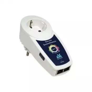 ROLINE AK Secure Socket Switch 1x Schutzkontakt, 1,5 m, nero