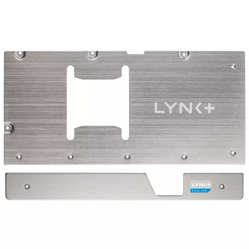 LYNK+ 5090 Plate Kit Zotac argento - GPU Backplate per RTX 5090 Modding