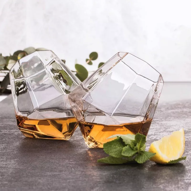 Thumbs Up Mad Monkey Diamond Whiskey Glass Set 2 pezzi trasparente 300 ml