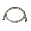 Cavo patch IT-BUDGET Full Copper Premium - Cat.6A - 500 MHz - senza alogeni - PoE+ - AWG 26/7 - grigio - 0,50 m