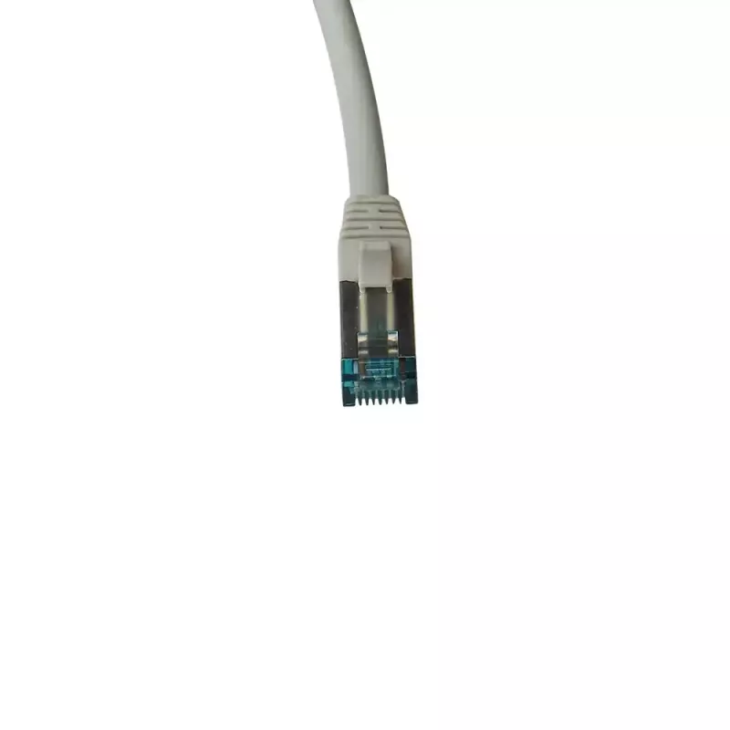 Cavo patch IT-BUDGET Full Copper Premium - Cat.6A - 500 MHz - senza alogeni - PoE+ - AWG 26/7 - grigio - 0,50 m