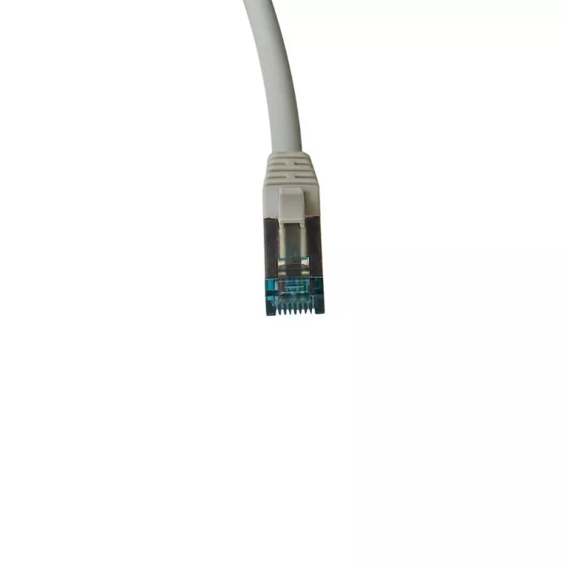 Cavo patch IT-BUDGET Full Copper Premium - Cat.6A - 500 MHz - senza alogeni - PoE+ - AWG 26/7 - grigio - 0,50 m