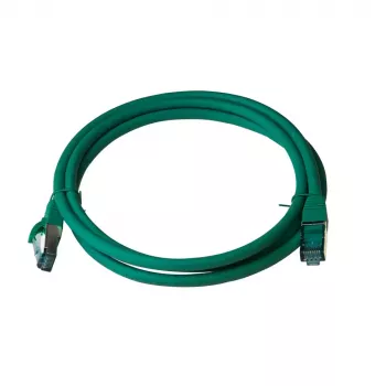 Cavo patch IT-BUDGET Full Copper Premium Cat.6A 500 MHz LSZH PoE+ AWG 26/7 verde 1,5 m