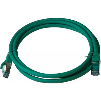 Cavo patch IT-BUDGET Full Copper Premium - Cat.6A - 500 MHz - senza alogeni - PoE+ - AWG 26/7 - verde - 2 m