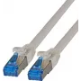 IT-BUDGET Cavo patch Premium Full Copper - Super Flex TPE - Cat.6A - 500MHz - LSZH - PoE+ - AWG 27 - Grigio - 1,50 m