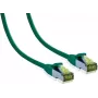 IT-BUDGET Cavo patch Premium Full Copper Cat.6A con cavo grezzo Cat.7 600 MHz LSZH PoE+ 10 Gbit verde 30 m