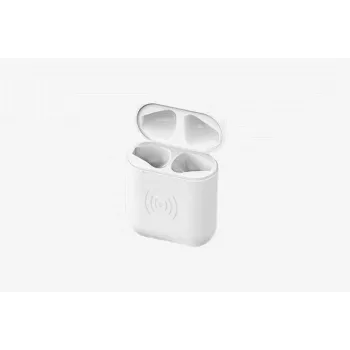 CYOO custodia di ricarica wireless di ricambio per Apple AirPods 1 & 2 - bianco