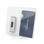 MEDIARANGE custodia per chiavette USB con 2 scomparti e fori, confezione da 10, trasparente