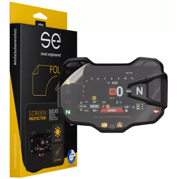 smart.engineered SE-DCP-2-0102-0030-1-M Pellicola protettiva per display cockpit Ducati Multistrada 950/1200/1260 2015+ e Multistrada V2(s) 2020+ - Trasparente