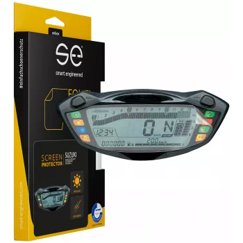 smart.engineered SE-DCP-2-0102-0091-1-M Pellicola protettiva per display cockpit moto Suzuki GSX-S750 (2017+), GSX-S1000 (2016+), SV650 (2016+) - Trasparente
