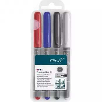 PICA-MARKER Pica Permanent-Pen 1,0mm assortiti con Instant-White-Pen