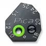 PICA-MARKER Pica Scriber Block - guida di marcatura in plastica ABS nera con temperamatite, compasso, guida per marcatura parallela e in profondità per Pica-Dry Longlife penna automatica