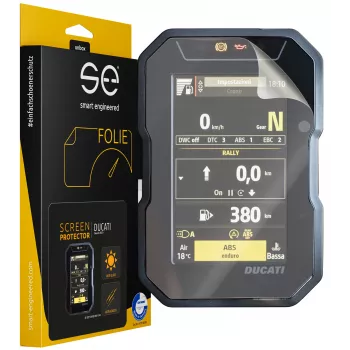 smart.engineered SE-DCP-2-0102-0181-1-M pellicola protettiva display per Ducati DesertX (2023+) - trasparente