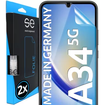 SMART.ENGINEERED se 3D Screen Protector per Samsung Galaxy A34 (confezione da 2) (SE0-F0101-0395-23-M)