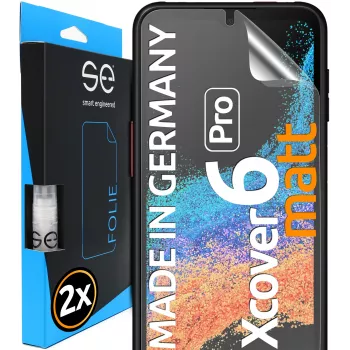 smart.engineered se 3D pellicola protettiva display Samsung Galaxy XCover 6 Pro antiriflesso confezione da 2