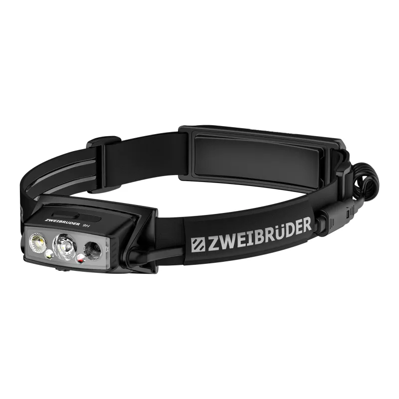 Zweibrüder ZB9H Lampada frontale LED ricaricabile 2000 lumen USB-C