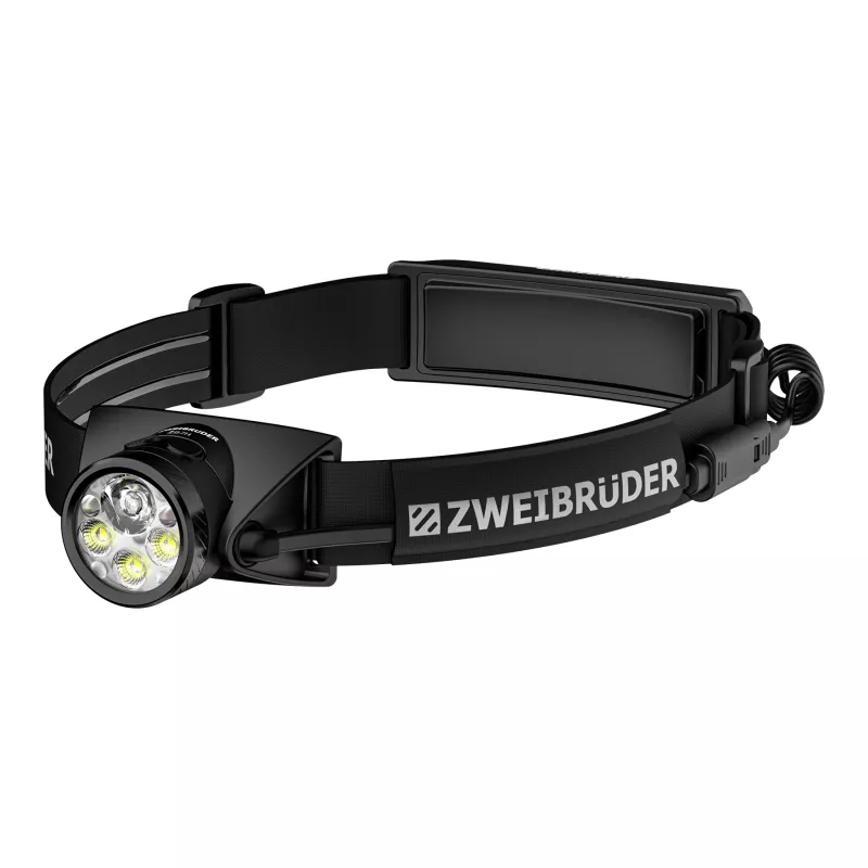 Zweibrüder ZB7H Lampada frontale LED a batteria ricaricabile 1200 lumen USB-C