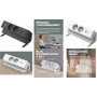 Fellowes Power Desk 2 ciabatta da tavolo, tipo E, bianca, 4 prese, 2 USB-A, cavo 2 m