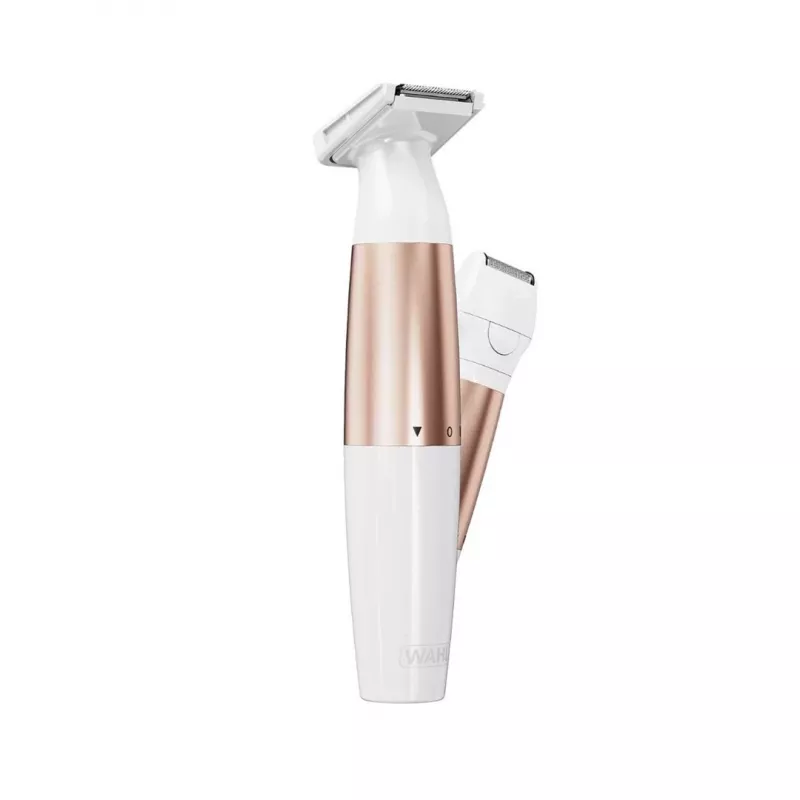 Wahl TRIM and SHAVE 3028668 Trimmer per bikini, ricaricabile, bagno e asciutto, bianco/rosa