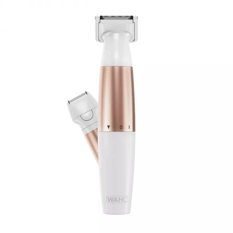 Wahl TRIM and SHAVE 3028668 Trimmer per bikini, ricaricabile, bagno e asciutto, bianco/rosa