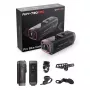AKEEYO 730Pro Action Camera da manubrio 4K per bici e moto - nero