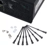 Akasa AK-MX002 supporti antivibrazione per ventole - nero - gomma - silicone - confezione da 4