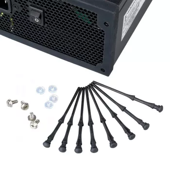 Akasa AK-MX002 supporti antivibrazione per ventole - nero - gomma - silicone - confezione da 4