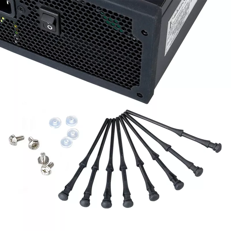 Akasa AK-MX002 supporti antivibrazione per ventole - nero - gomma - silicone - confezione da 4
