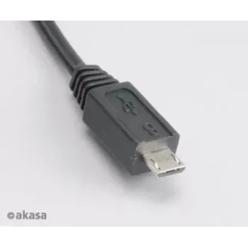 Akasa AK-CBUB05-10BK cavo USB 2.0 - USB-A a Micro-USB-B - 1m - nero