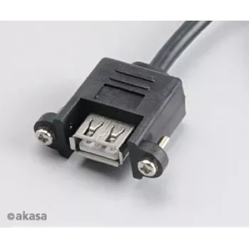 Akasa AK-CBUB06-60BK cavo da USB 2.0 interno a esterno, 60 cm, nero