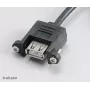 Akasa AK-CBUB06-60BK cavo da USB 2.0 interno a esterno, 60 cm, nero