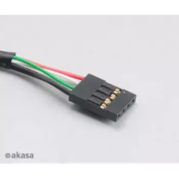 Akasa AK-CBUB06-60BK cavo da USB 2.0 interno a esterno, 60 cm, nero