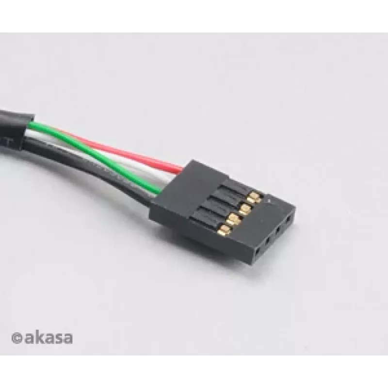 Akasa AK-CBUB06-60BK cavo da USB 2.0 interno a esterno, 60 cm, nero