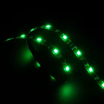 Akasa Vegas AK-LD02-05GN striscia LED verde per case PC - 50cm, 30 LED, SMD 5050, 12V DC, Molex