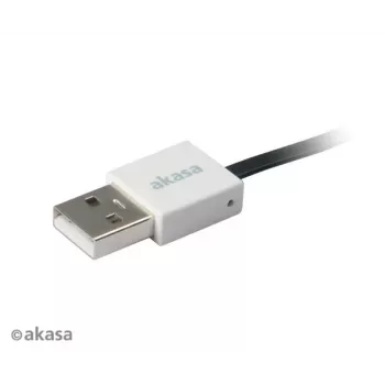 Akasa PROSLIM cavo USB 2.0 rosa Superslim Sync and Charge A - Micro B - 1m