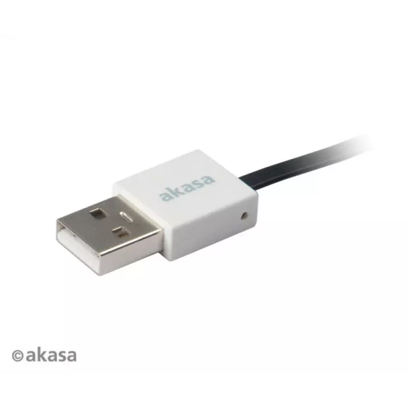 Akasa PROSLIM cavo USB 2.0 rosa Superslim Sync and Charge A - Micro B - 1m