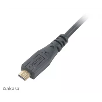 Akasa cavo High Speed HDMI with Ethernet 1,5 m - HDMI Type-A a Micro HDMI - 4K - nero