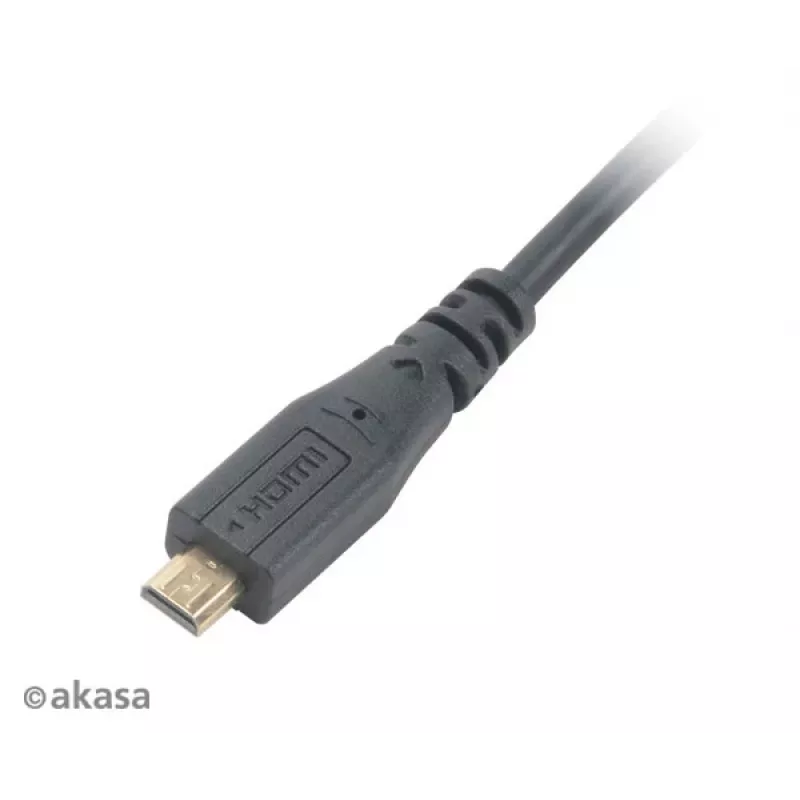 Akasa cavo High Speed HDMI with Ethernet 1,5 m - HDMI Type-A a Micro HDMI - 4K - nero