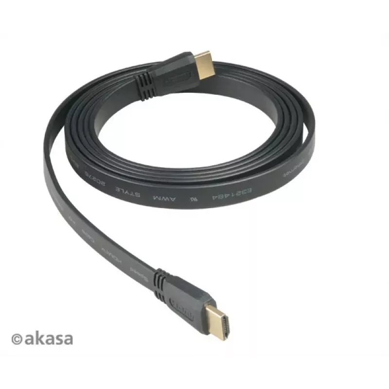 Akasa cavo HDMI 2 m High Speed HDMI Cable with Ethernet 10,2 Gbit/s 4K 3D nero