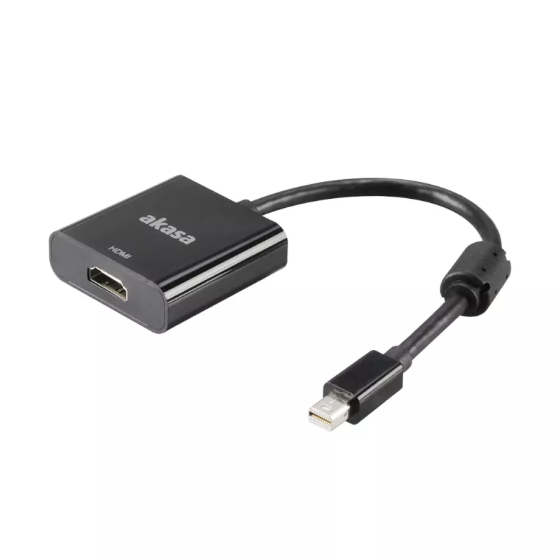 Akasa adattatore video Mini DisplayPort maschio a HDMI femmina - 4K@30Hz, nero
