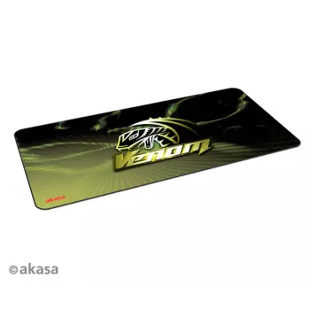 Akasa AK-MPD-03YL Tappetino mouse gaming in gomma con motivo - giallo/nero, 320x270x3 mm