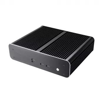 Akasa Euler TX Case Thin Mini-ITX senza ventola - alluminio - nero