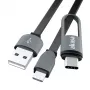 Akasa AK-CBUB35-10BK Cavo USB 2.0 - USB A su Micro-USB B con adattatore USB-C - 1 m - nero
