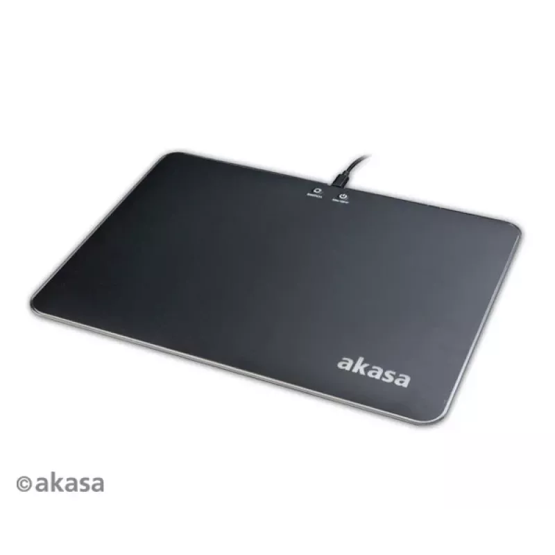 Akasa Vegas X9 Tappetino per mouse gaming LED, 350 x 250 mm, USB, nero (AK-MPD-04RB)