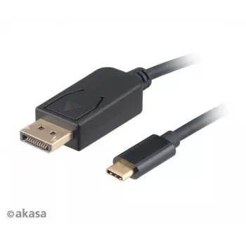 Akasa AK-CBCA11-18BK Cavo USB-C su DisplayPort 1,8 m - 4K@60Hz - nero