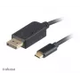 Akasa AK-CBCA11-18BK Cavo USB-C su DisplayPort 1,8 m - 4K@60Hz - nero