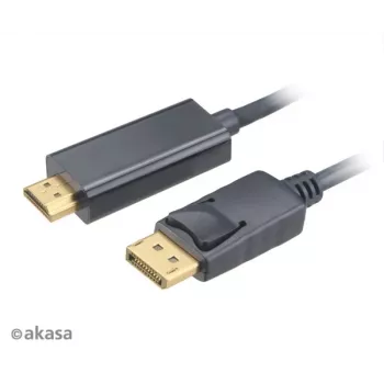 Akasa cavo adattatore attivo DisplayPort-HDMI 4K@60Hz 1,8 m nero