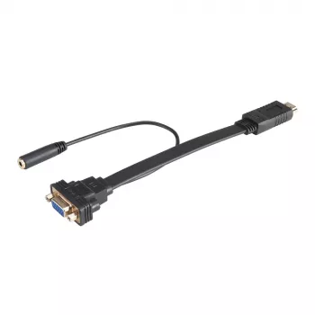 Akasa AK-CBHD18-20BK Cavo adattatore HDMI su VGA 0,2 m nero