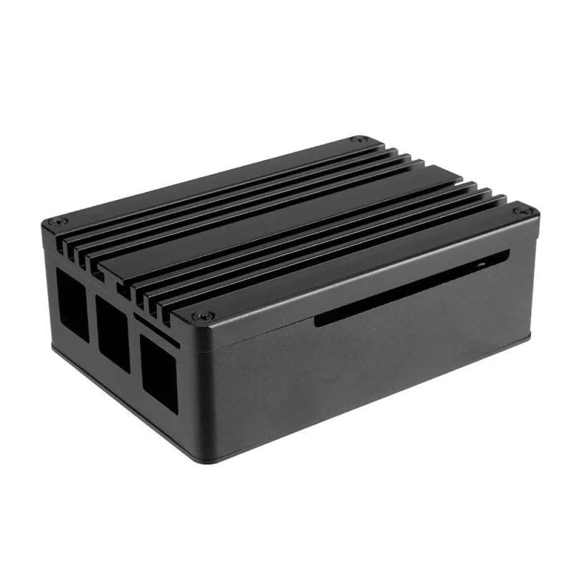 Akasa Pi-4 Case - alluminio anodizzato - nero