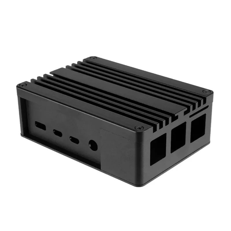 Akasa Pi-4 Case - alluminio anodizzato - nero